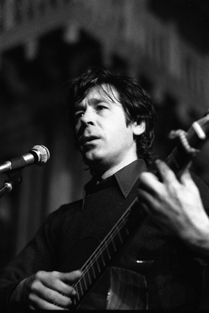 Portrait of the Spanish singer Paco Ibanez in Venice in 1976