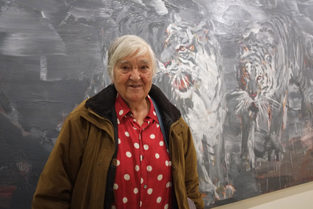 Arles 28 octobre 2014 - writer, poet, artist Etel Adnan scrittore letteratura arte artist