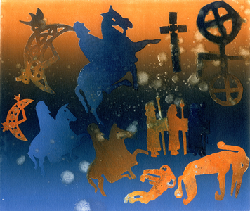 Pictish Ceremony (monotype)