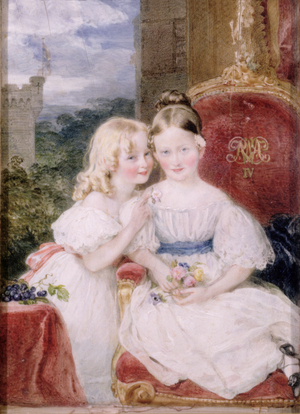 The daughters of Charles, 5th Duke of Richmond (oil on canvas)