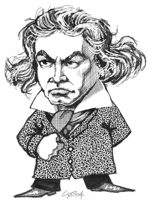 Beethoven (ink on paper)