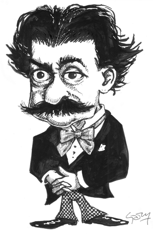 Strauss (ink on paper)