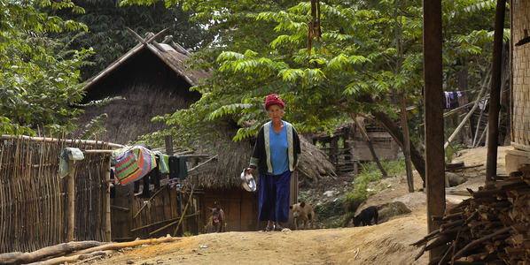 Laos, Northern Province, Hmong village, daily life (photo)