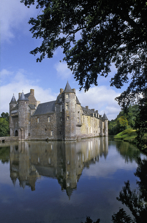 Morbihan - Chateau de Trecesson (15th century) - in the forest of Paimpon
