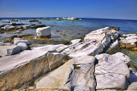 Thassos Island, Aliki Peninsula: ancient marble quarries, Byzantine period, Thassos Island, Aegean Sea, Greece (photo)