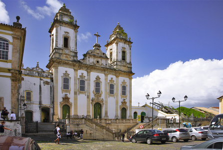 "The Pelourinho, Sao Francisco Church, Upper Town, Historic District, Salvador de Bahia, State of Bahia, Brazil (photo)