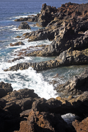 Rocky west coast, Fuerteventura island (photo)