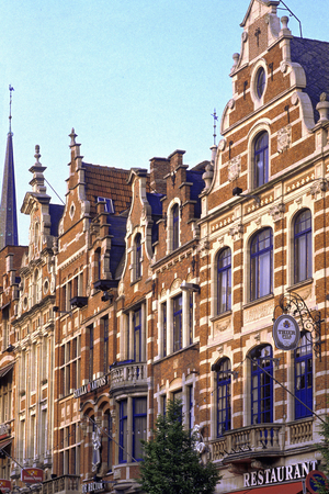 Detail architecture, Leuven, Belgium (photo)