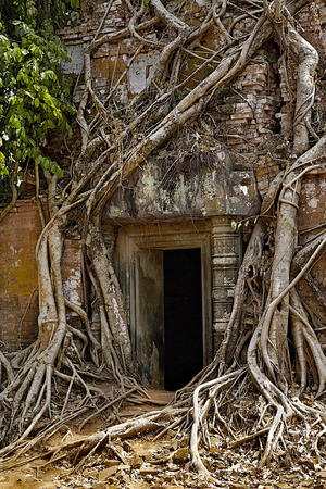 Temple of Prasat Bram, remote Angkorian site in Koh Ker, Cambodia (photo)