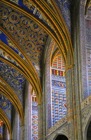 France, Tarn, Albi, Cathedrale Sainte-Cecile, Gothic Meridional, XVth s, the vault, the frescoes