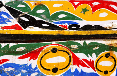 Senegal, pirogue decor in Kayar (photo)