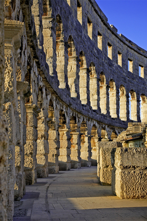 Arenas built under Emperor Augustus, city of Pula, Croatia (photo)
