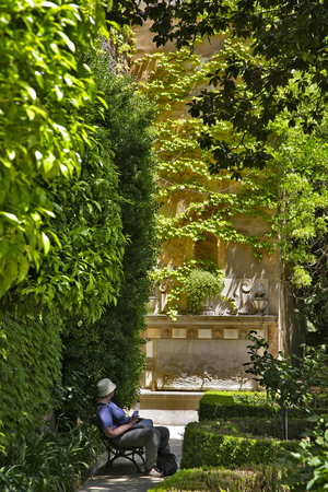 Alhambra Gardens, City Of Granada, Andalusia, Spain (photo)