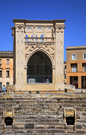 Italy: Puglia: city of Lecce: piazza Sant'Oronzo: chiesa di San Marco