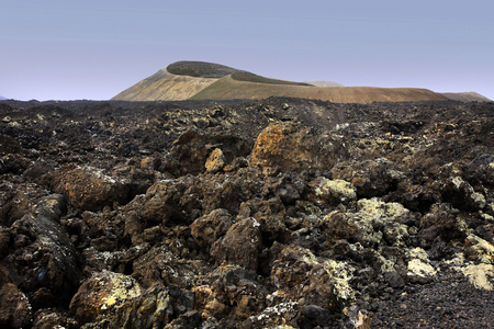 Lanzarote island, lava field (photo)