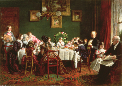 Many Happy Returns of the Day, 1856 (oil on canvas)