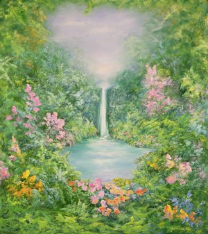 The Waterfall, 1997 (oil on canvas)