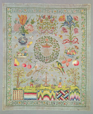 Sampler, Nuremberg, early 18th century