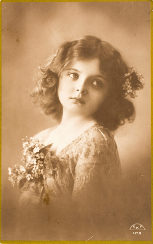 Old postcard/child