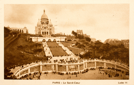 Postcard/Sacre Coeur/Paris/Seine/Ile de France/France