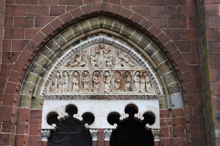 Collonges-la-Rouge/city of the twenty-five towers/St. Peter's Church/Correze/France