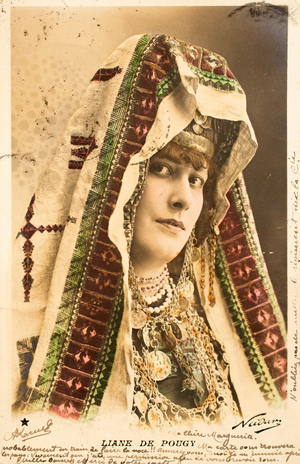 Old postcard/Liane de Pougy (Anne-Marie Chassaigne) (1869-1950)/dancer