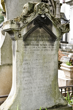 Cemetery of Passy/Tomb of Octave Mirbeau (1848-1917)/Paris XVI/Ile de France/France