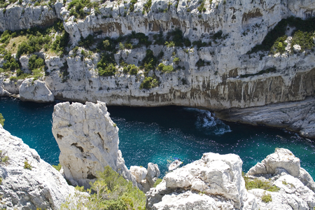 Calanques de Cassis/En Vau/Bouches du Rhone/Provence Alpes Cote d'Azur/France