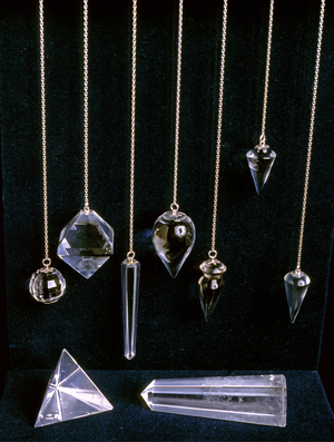 Rock crystal pendulum