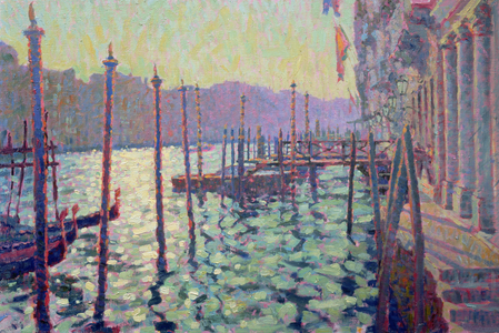 The Grand Canal, Evening Light (oil on canvas)