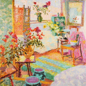 The Jug of Poppies, Studio Interior, Late Afternoon, 2007 (oil on canvas)