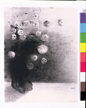 'Why should there not exist an invisible world...?', plate 6 from 'Le Jure' by Edmond Picard, 1887 (litho)