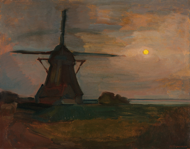 Oostzijdse Mill in Moonlight, c.1907 (oil on canvas)