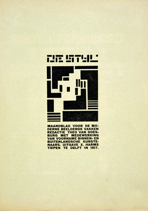 "De Styl", poster, 1917 (litho)