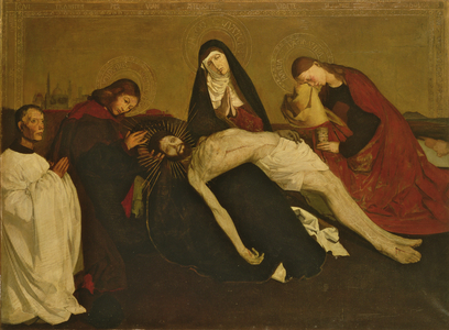 Copy after the Pieta de Villeneuve-Les-Avignon, 1913-14 (oil on canvas)