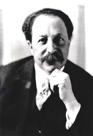 Portrait photograph of Pierre Monteux (1875-1964) American conductor (b/w photo)