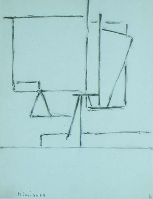 Composition, 1945-50 (crayon on paper)