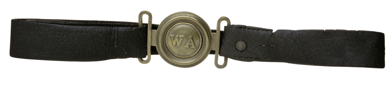 Belt worn by an officer in the Washington Artillery (leather & metal)