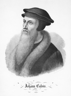 Portrait of John Calvin 1846-55 (litho)