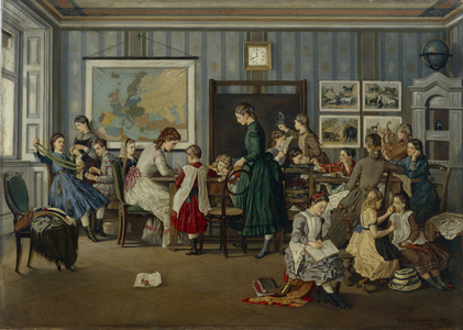 Girls' Boarding School, 1871 (oil on canvas)