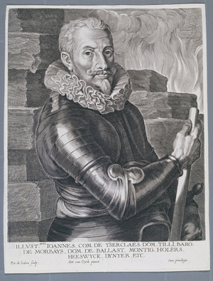 Johann Tserclaes, Count of Tilly, Field Marshal, engraved by Pieter de Jode, before 1632 (engraving)