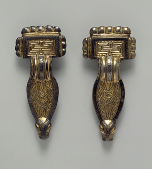 Two Frankish bow fibulae, 6th century