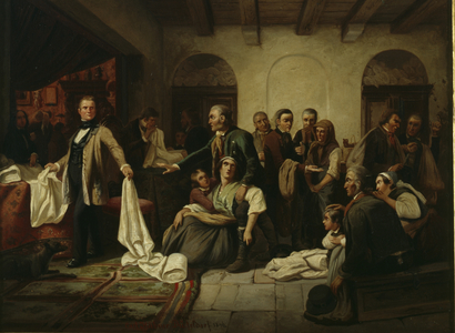 The Silesian Weaver, 1846 (oil on canvas)