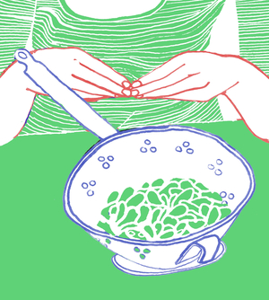 Broadbeans, 2009 (mixed media)