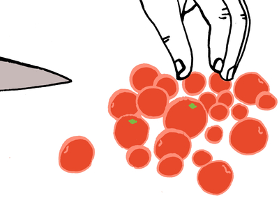 Tomatoes, 2009 (mixed media)
