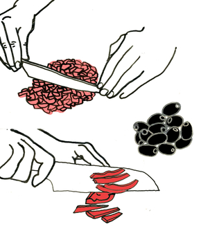 Chopping, 2008-09 (mixed media)