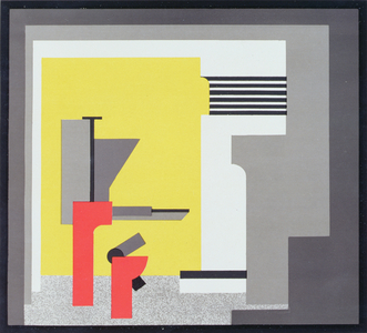 Design, from 'Staatliches Bauhaus Weimar 1919-1923', 1923 (colour litho)