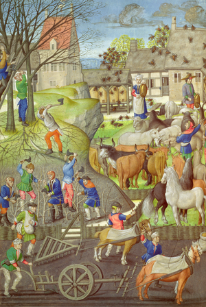 Ms 311, fol.41v Illustration to the Georgics by Virgil, c.1500 (vellum)