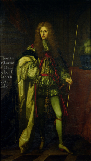 Portrait of Thomas Osborne, 1st Duke of Leeds (1631-1712) (oil on canvas)