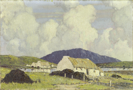 Lakeside Cottages, 1929 (oil on canvas)
